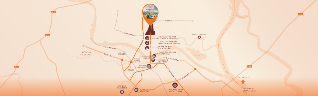 vi tri ket noi hoang huy new city hai phong
